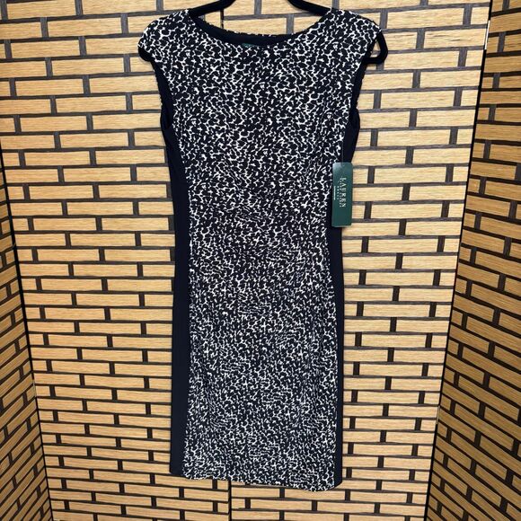 Lauren Ralph Lauren Black And‎ White Dress Size 2 - Picture 1 of 8